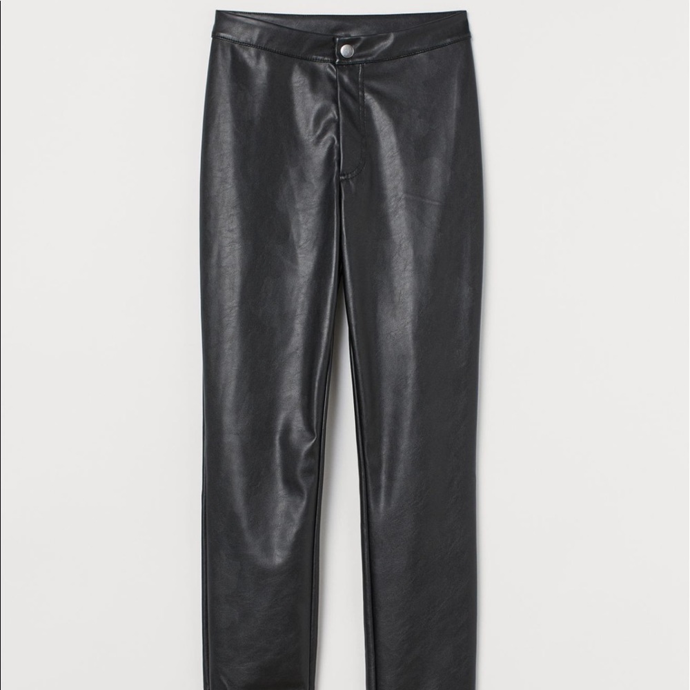 Faux Leather Dress Pants